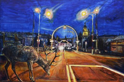 Deer in Hradec Kralove II ©Peter Weidenbaum